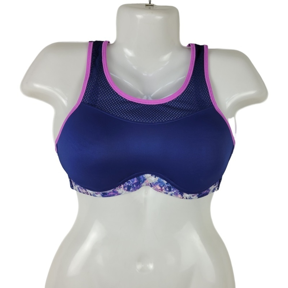✅ Maidenform Blue Purple Padded sports bra size 34C
